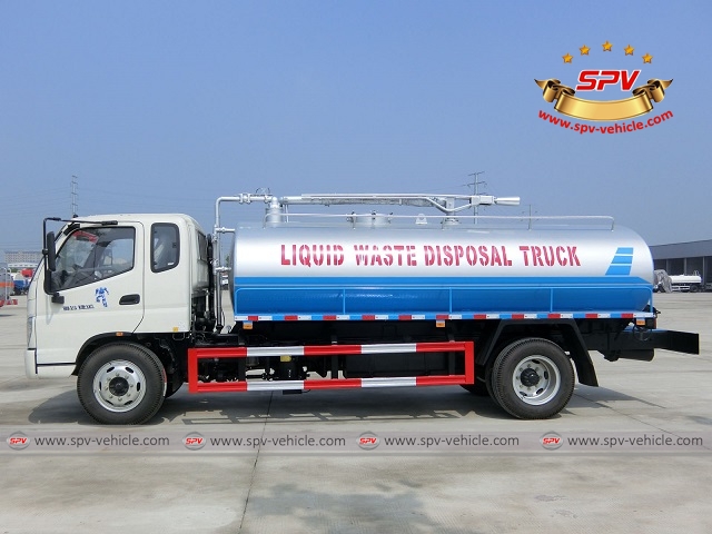 One more liquid waste disposal truck Foton (10,000 liters) shipping to Ethiopia 1c